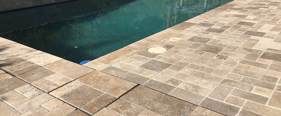 Cleaning Pool Pavers